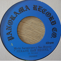 Michi Sarmiento y sus Bravos Mirame San Miguel / Cumbia Raja Vinyl 7" USED
