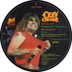 Ozzy Osbourne Symptom Of The Universe / N.I.B. Vinyl 7" USED