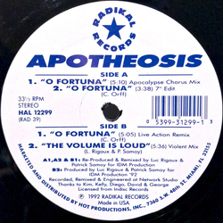 Apotheosis O Fortuna Vinyl 12" USED