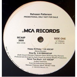 Rahsaan Patterson 6 Song Sampler Vinyl 12" USED