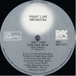 Frontline Orchestra Don't Turn Your Back On Me Vinyl 12" USED