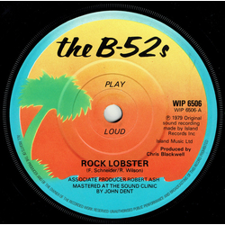 The B-52's Rock Lobster Vinyl 7" USED