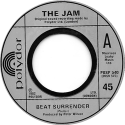 The Jam Beat Surrender Vinyl 7" USED