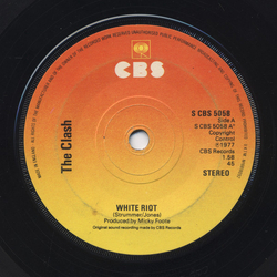 The Clash White Riot Vinyl 7" USED