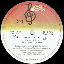 Fat Larry's Band Be My Lady / Act Like You Know Vinyl 12" USED