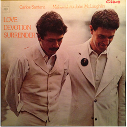 Carlos Santana / John McLaughlin Love Devotion Surrender Vinyl LP USED