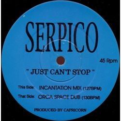 Serpico Just Can't Stop Vinyl 12" USED