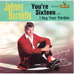 Johnny Burnette You're Sixteen Vinyl 7" USED
