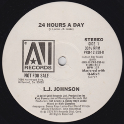 L.J. Johnson 24 Hours A Day Vinyl 12" USED