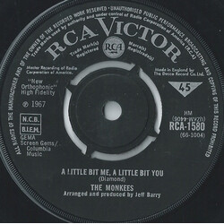 The Monkees A Little Bit Me, A Little Bit You USED VINYL 7INCH 45 RPM SINGLE MISPRINT