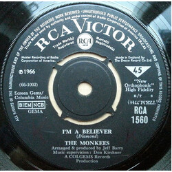 The Monkees I'm A Believer USED VINYL 7INCH 45 RPM SINGLE