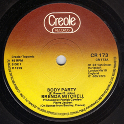 Brenda Mitchell Body Party Vinyl 7" USED