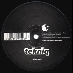 Tekniq Vitamin E Vinyl 12" USED