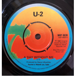 U2 A Day Without Me Vinyl 7" USED