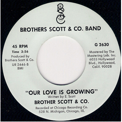 Scott Brothers Orchestra Our Love Is Growing / Looking Into The Future Vinyl 7" USED