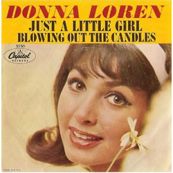 Donna Loren Blowing Out The Candles / Just A Little Girl Vinyl 7" USED