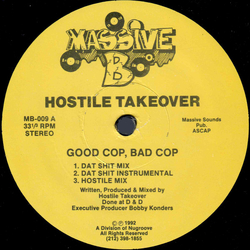 Hostile Takeover Good Cop, Bad Cop / Strike Vinyl 12" USED