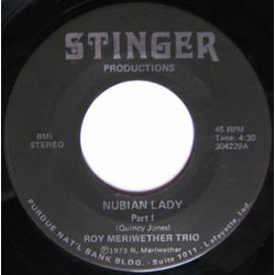 The Roy Meriwether Trio Nubian Lady Vinyl 7" USED