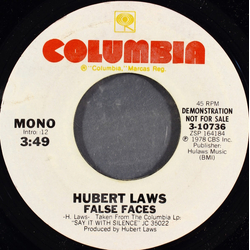 Hubert Laws False Faces Vinyl 7" USED