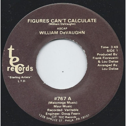 William DeVaughn Figures Can't Calculate Vinyl 7" USED