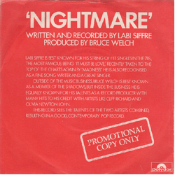 Labi Siffre Nightmare Vinyl 7" USED
