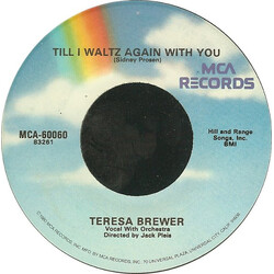 Teresa Brewer Till I Waltz Again With You / Ricochet (Rick-O-Shay) USED VINYL 7INCH 45 RPM