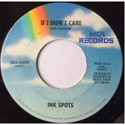 The Ink Spots Whispering Grass / If I Didn't Care USED VINYL 7INCH 45 RPM REISSUE REPRESS
