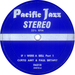 Curtis Amy / Paul Bryant If I Were A Bell Part 1/If I Were A Bell Part 2 USED VINYL 7INCH 33 S RPM SINGLE STEREO