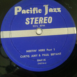 Curtis Amy / Paul Bryant Meetin' Here Part 1/Meetin' Here Part 2 USED VINYL 7INCH 33 S RPM SINGLE