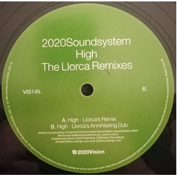 2020 SoundSystem High (The Llorca Remixes) Vinyl 12" USED