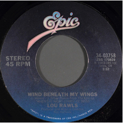 Lou Rawls Wind Beneath My Wings Vinyl 7" USED