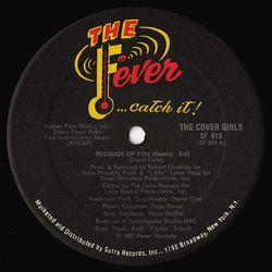 The Cover Girls Because Of You Vinyl 12" USED