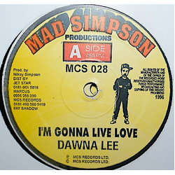 Dawna Lee I'm Gonna Live Love Vinyl 12" USED