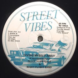 Peter Hunnigale / The Night Flight Band Giving Myself Away Vinyl 12" USED