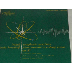 César Franck / Nikolai Rimsky-Korsakov / Paul Badura-Skoda / Philharmonic Symphony Of London / Artur Rodzinski Symphonic Variations / Piano Concerto I