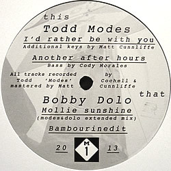 Todd Modes / Bobby Dolo M1 SSSNS #4 Vinyl 12" USED