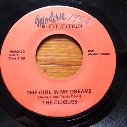 The Cliques The Girl In My Dreams / I Wanna Know Why Vinyl 7" USED