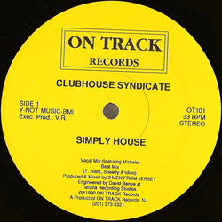 Clubhouse Syndicate Simply House Vinyl 12" USED