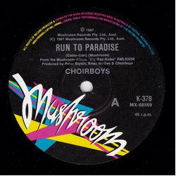 Choirboys Run To Paradise Vinyl 7" USED