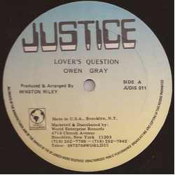 Owen Gray / Techniques All Stars Lovers Question Vinyl 12" USED