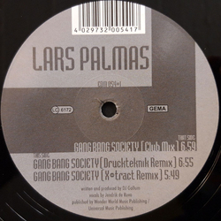 Lars Palmas Gang Bang Society Vinyl 12" USED