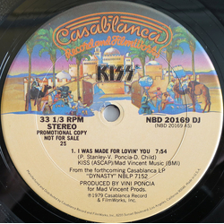 Kiss I Was Made For Lovin' You Vinyl 12" USED