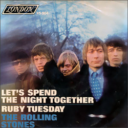 The Rolling Stones Let's Spend The Night Together / Ruby Tuesday Vinyl 7" USED