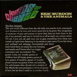 Eric Burdon & The Animals Winds Of Change Vinyl LP USED
