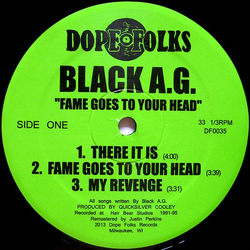 Black A.G. Fame Goes To Your Head Vinyl 12" USED