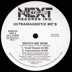 Ultramagnetic MC's Watch Me Now / Feelin' It Vinyl 12" USED