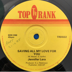 Jennifer Lara Saving All My Love For You Vinyl 12" USED