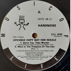 Hardnoise Serve Tea, Then Murder / Mice In The Presence Of The Lion (Part 1) Vinyl 12" USED
