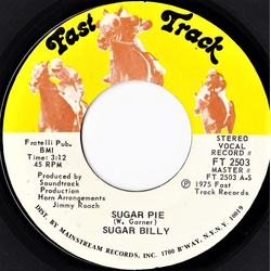 Sugar Billy Garner Sugar Pie Vinyl 7" USED