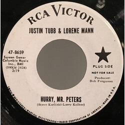 Justin Tubb / Lorene Mann Hurry, Mr. Peters / We've Got A Lot In Common Vinyl 7" USED